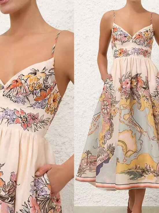 Zimmermann Dresses & Skirts - Zimmermann Floral Strapless